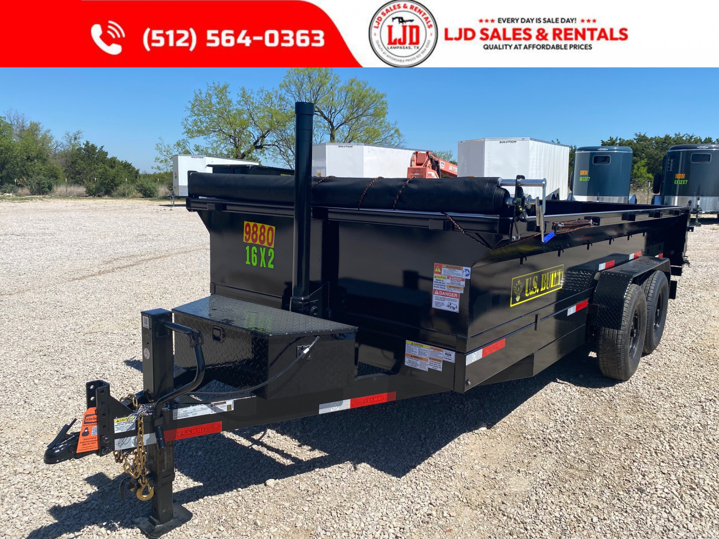 New 2026 US Built - Dump Trailer 16 x 2 - 16K GVWR