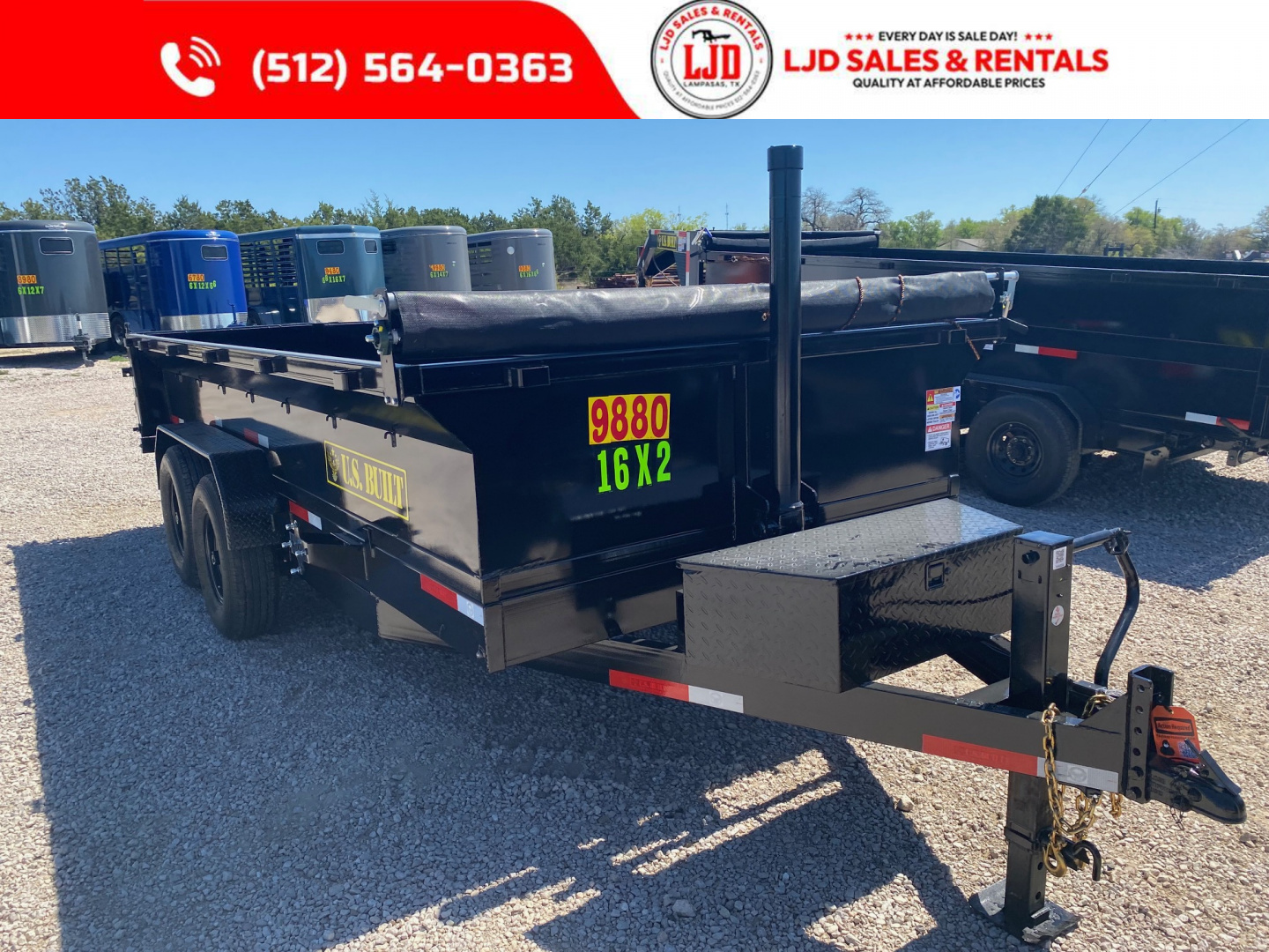 New 2026 US Built - Dump Trailer 16 x 2 - 16K GVWR