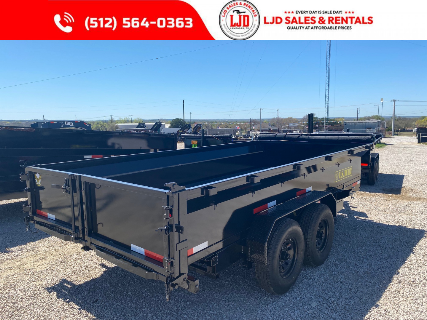 New 2026 US Built - Dump Trailer 16 x 2 - 16K GVWR