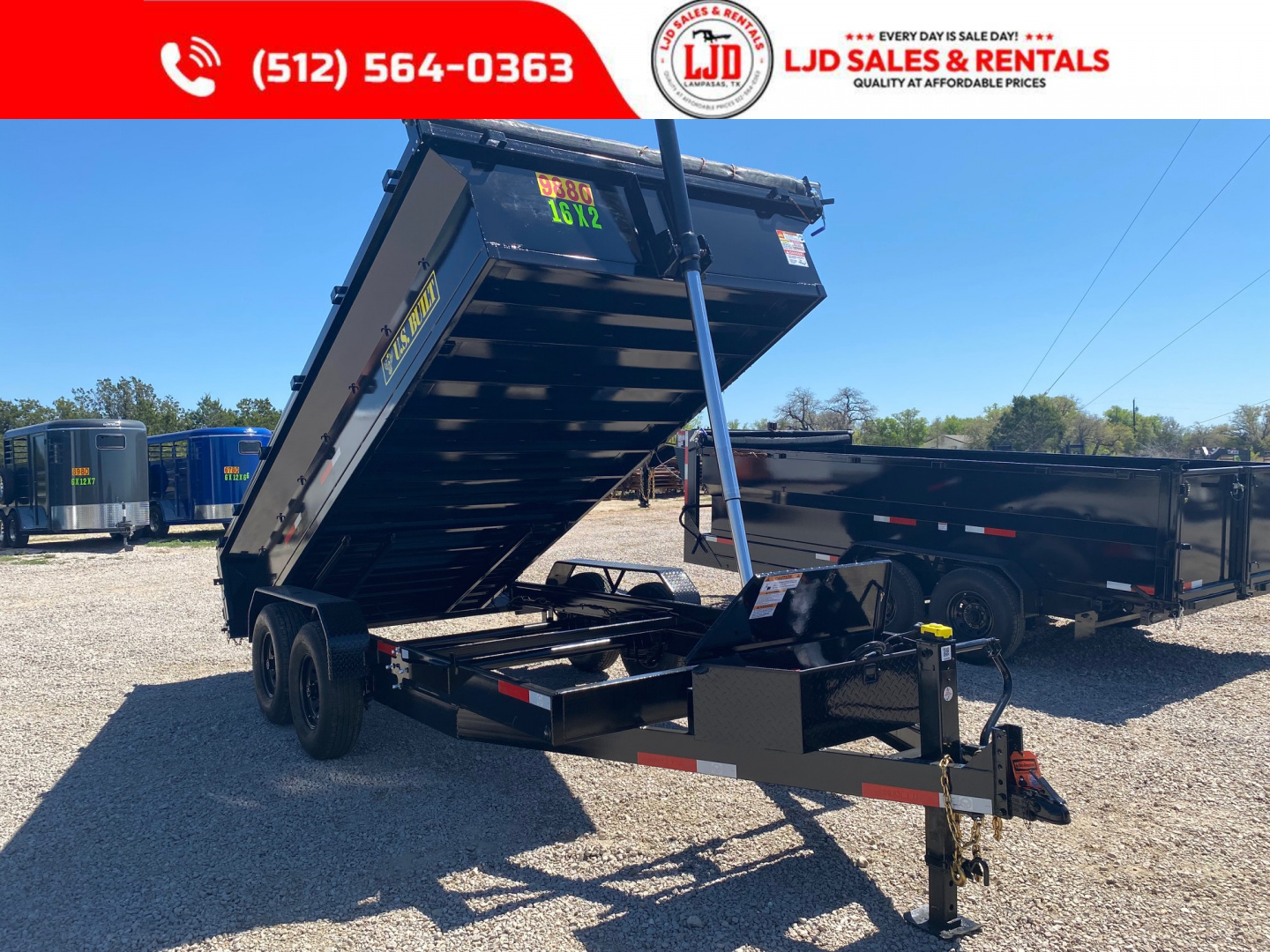 New 2026 US Built - Dump Trailer 16 x 2 - 16K GVWR