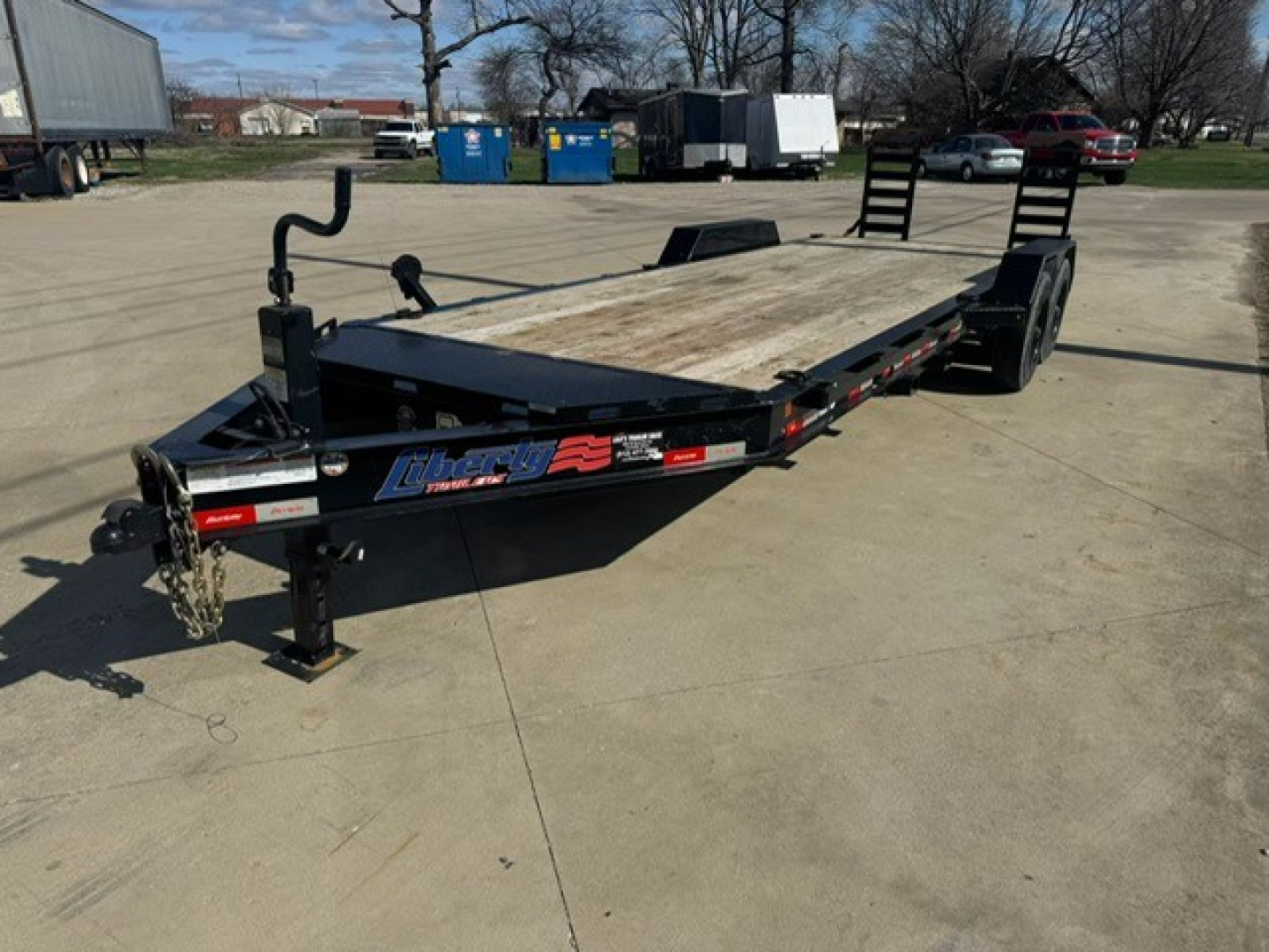 Used 2023 Liberty 83x19+3 16K w/ Stand Up Ramps Equipment Trailer
