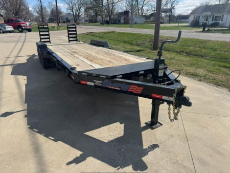 Used 2023 Liberty 83x19+3 16K w/ Stand Up Ramps Equipment Trailer