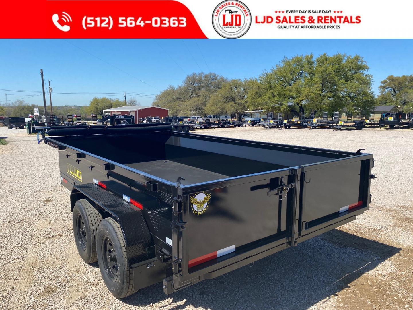 New 2026 US Built 7' X 14' 2' -Tarp - Ramps - 14K - Dump Trailer