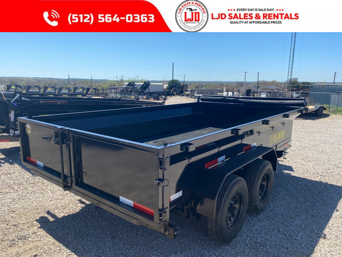 New 2026 US Built 7' X 14' 2' -Tarp - Ramps - 14K - Dump Trailer