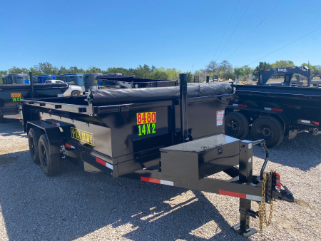 New 2026 US Built 7' X 14' 2' -Tarp - Ramps - 14K - Dump Trailer