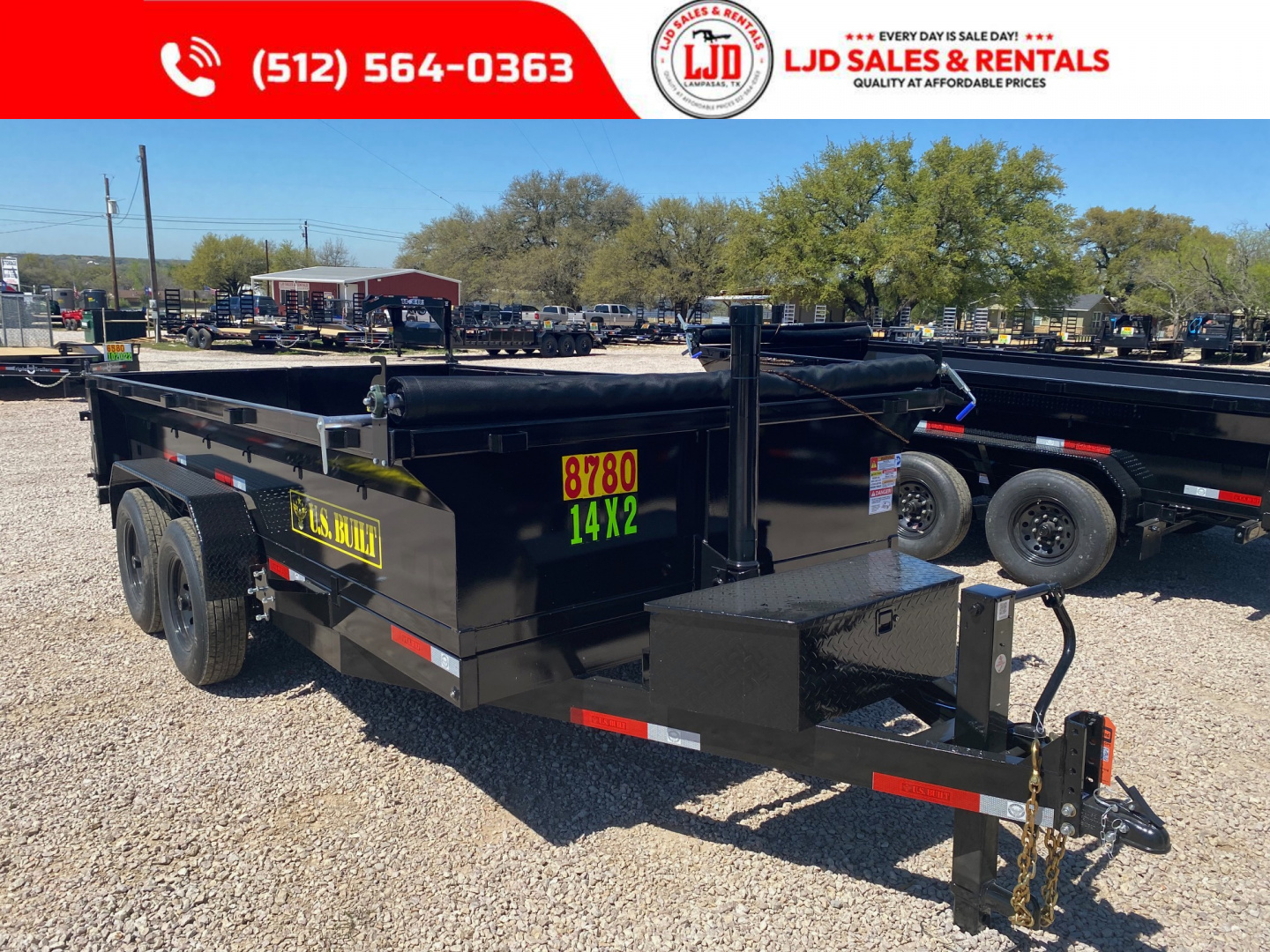 New 2026 US Built 7' X 14' 2' -Tarp - Ramps - 14K - Dump Trailer