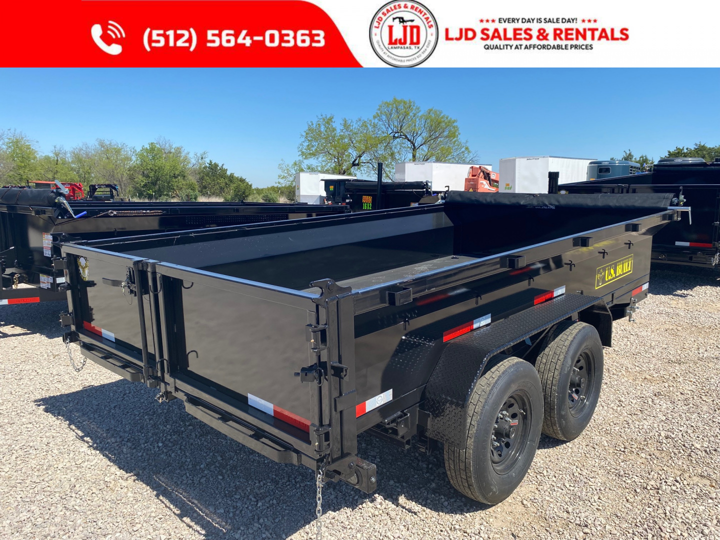 New 2026 US Built 7' X 14' 2' -Tarp - Ramps - 14K - Dump Trailer