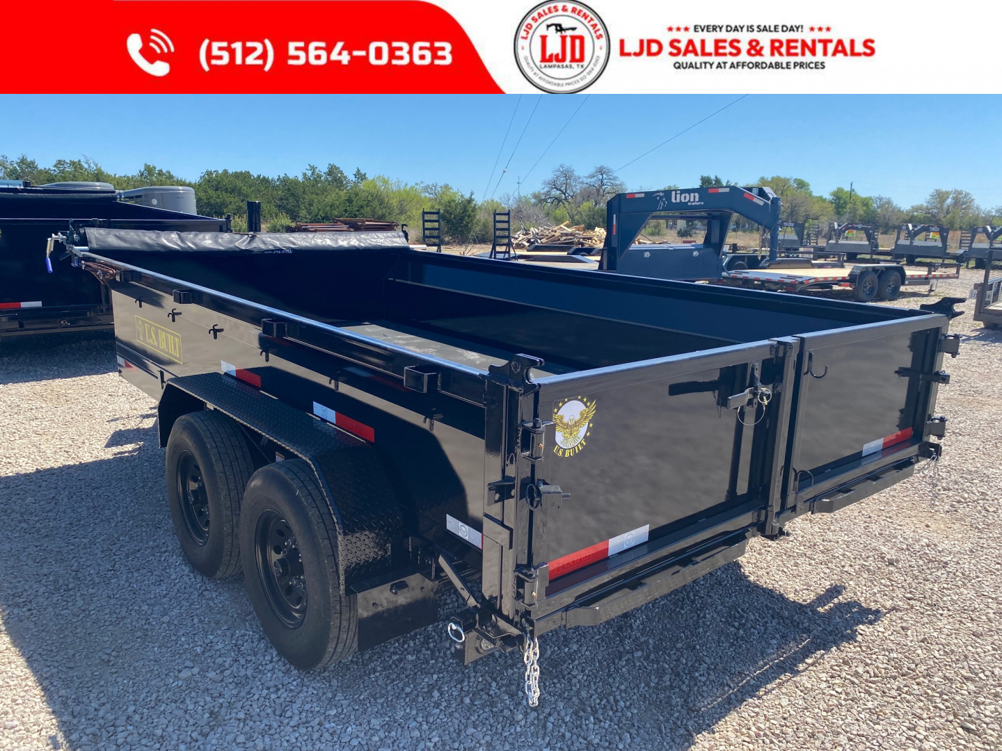 New 2026 US Built 7' X 14' 2' -Tarp - Ramps - 14K - Dump Trailer