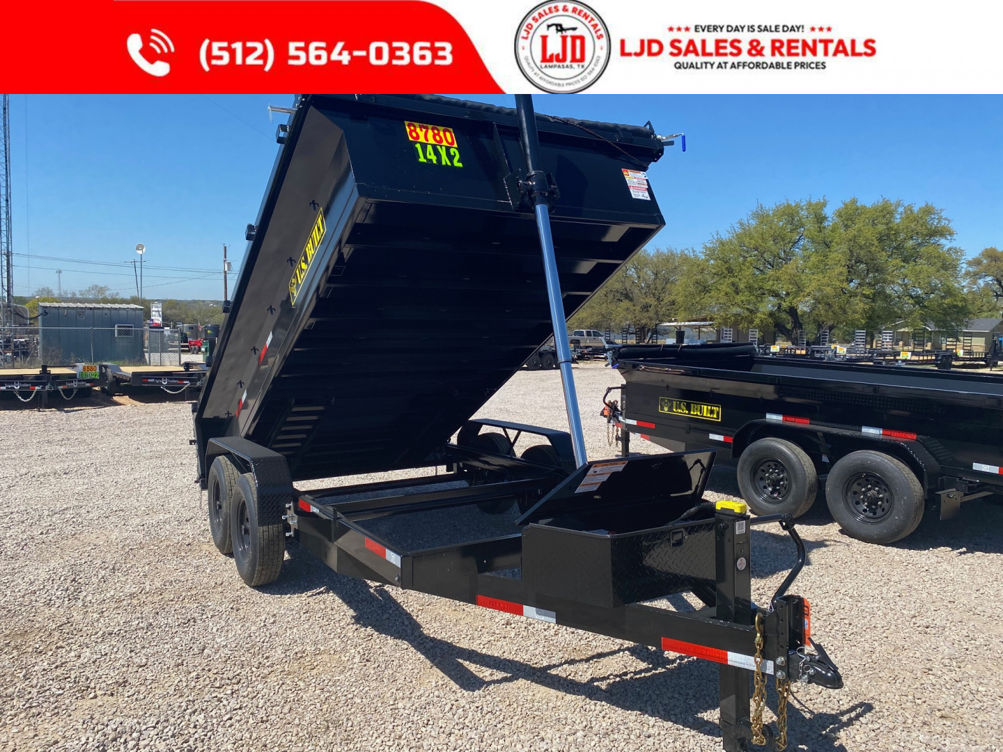 New 2026 US Built 7' X 14' 2' -Tarp - Ramps - 14K - Dump Trailer