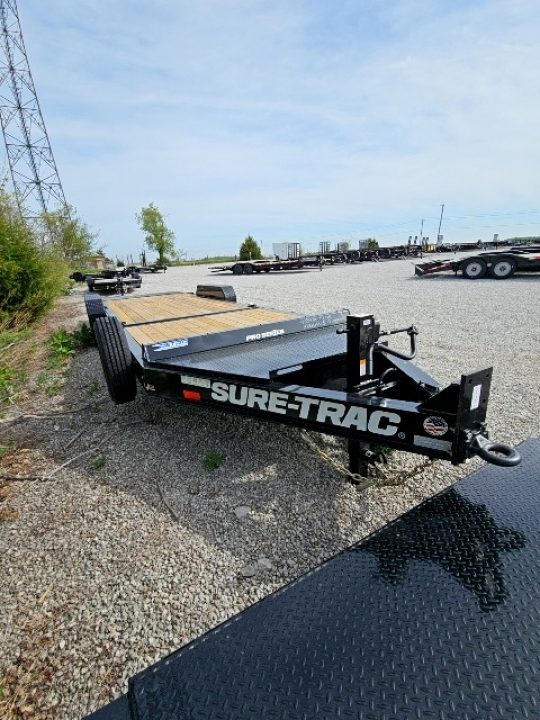 New 2026 Sure-Trac 7 x 22 (16+6) 17.6K Pro Series Tilt Deck Equipment Trailer