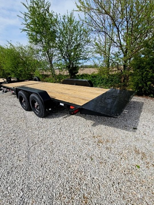 New 2026 Sure-Trac 7 x 22 (16+6) 17.6K Pro Series Tilt Deck Equipment Trailer