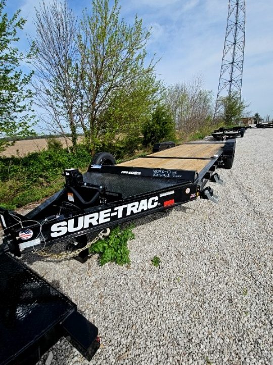 New 2026 Sure-Trac 7 x 22 (16+6) 17.6K Pro Series Tilt Deck Equipment Trailer