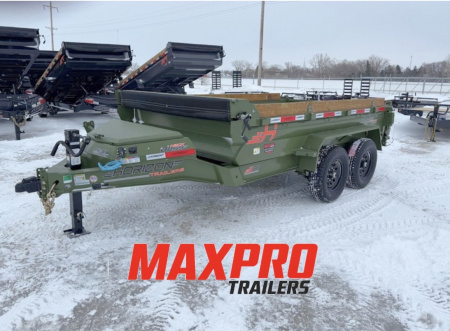 New 2026 Horizon Trailers 7'X12' Dump Trailer 2-7K AXLES