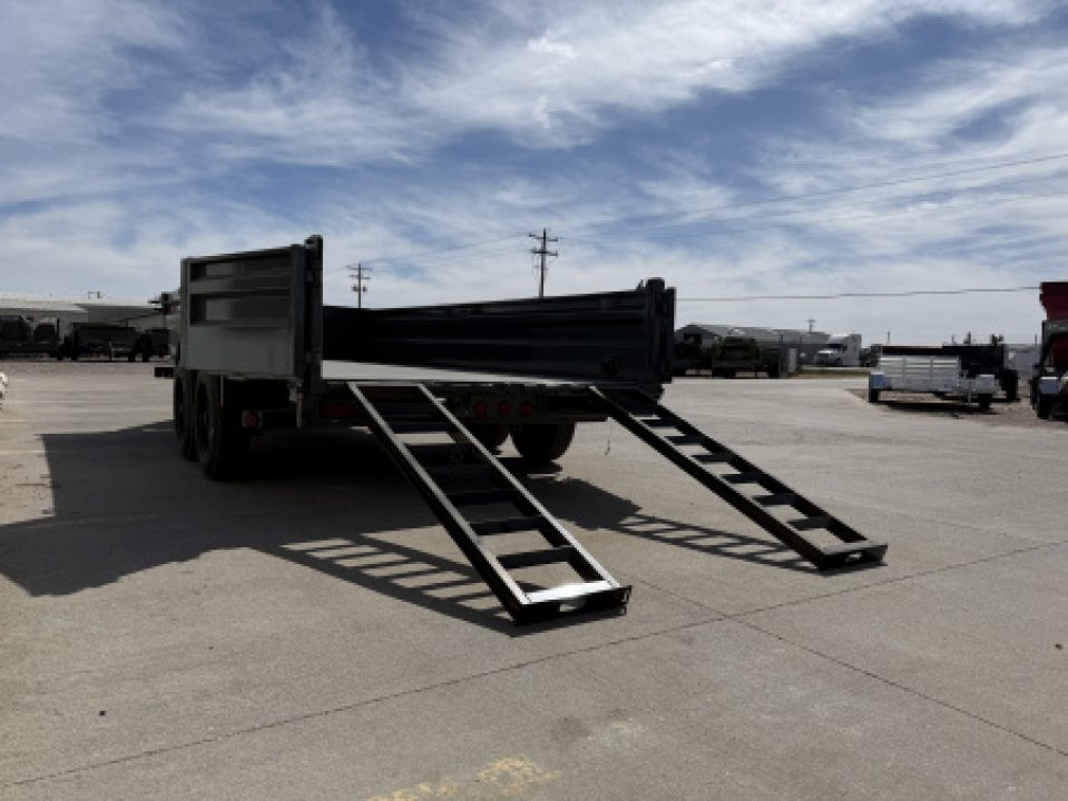 New 2026 Buckshot MFG TLP216 2 8K Axles, Hydraulic Jack, Dump Trailer