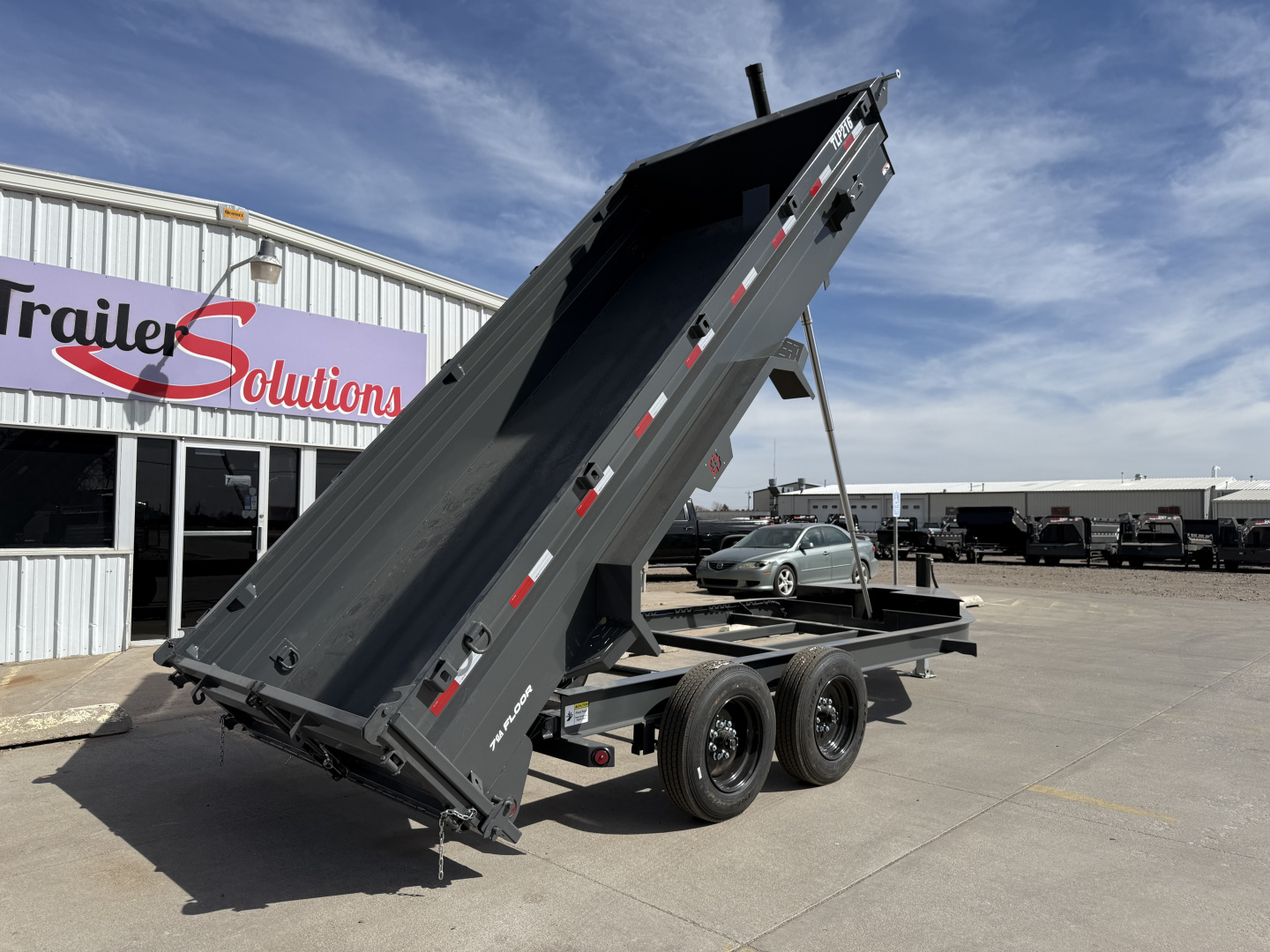 New 2026 Buckshot MFG TLP216 2 8K Axles, Hydraulic Jack, Dump Trailer