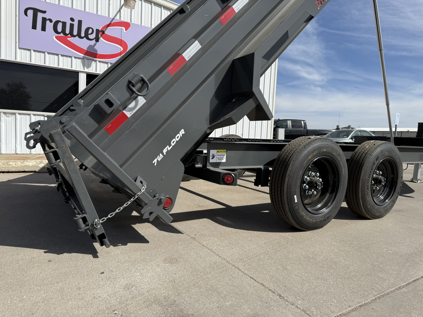 New 2026 Buckshot MFG TLP216 2 8K Axles, Hydraulic Jack, Dump Trailer