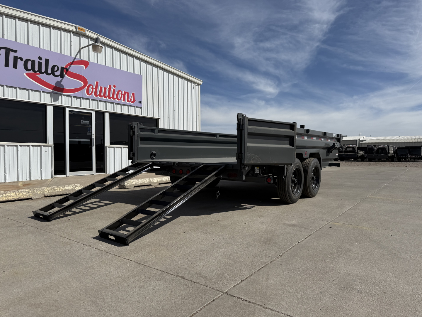 New 2026 Buckshot MFG TLP216 2 8K Axles, Hydraulic Jack, Dump Trailer