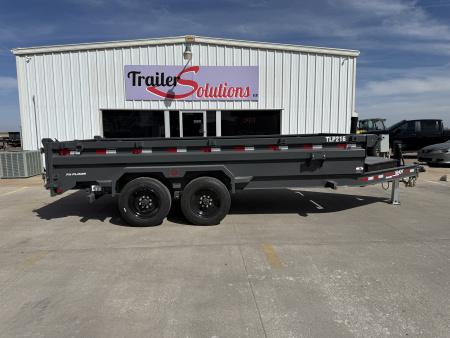 New 2026 Buckshot MFG TLP216 2 8K Axles, Hydraulic Jack, Dump Trailer