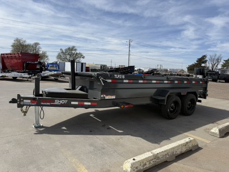 New 2026 Buckshot MFG TLP216 2 8K Axles, Hydraulic Jack, Dump Trailer