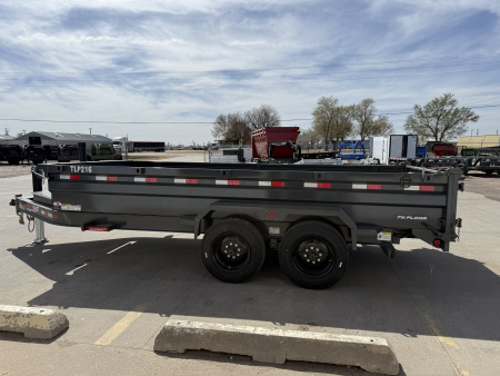 New 2026 Buckshot MFG TLP216 2 8K Axles, Hydraulic Jack, Dump Trailer