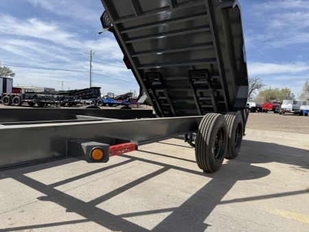 New 2026 Buckshot MFG TLP216 2 8K Axles, Hydraulic Jack, Dump Trailer