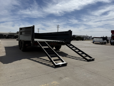 New 2026 Buckshot MFG TLP216 2 8K Axles, Hydraulic Jack, Dump Trailer