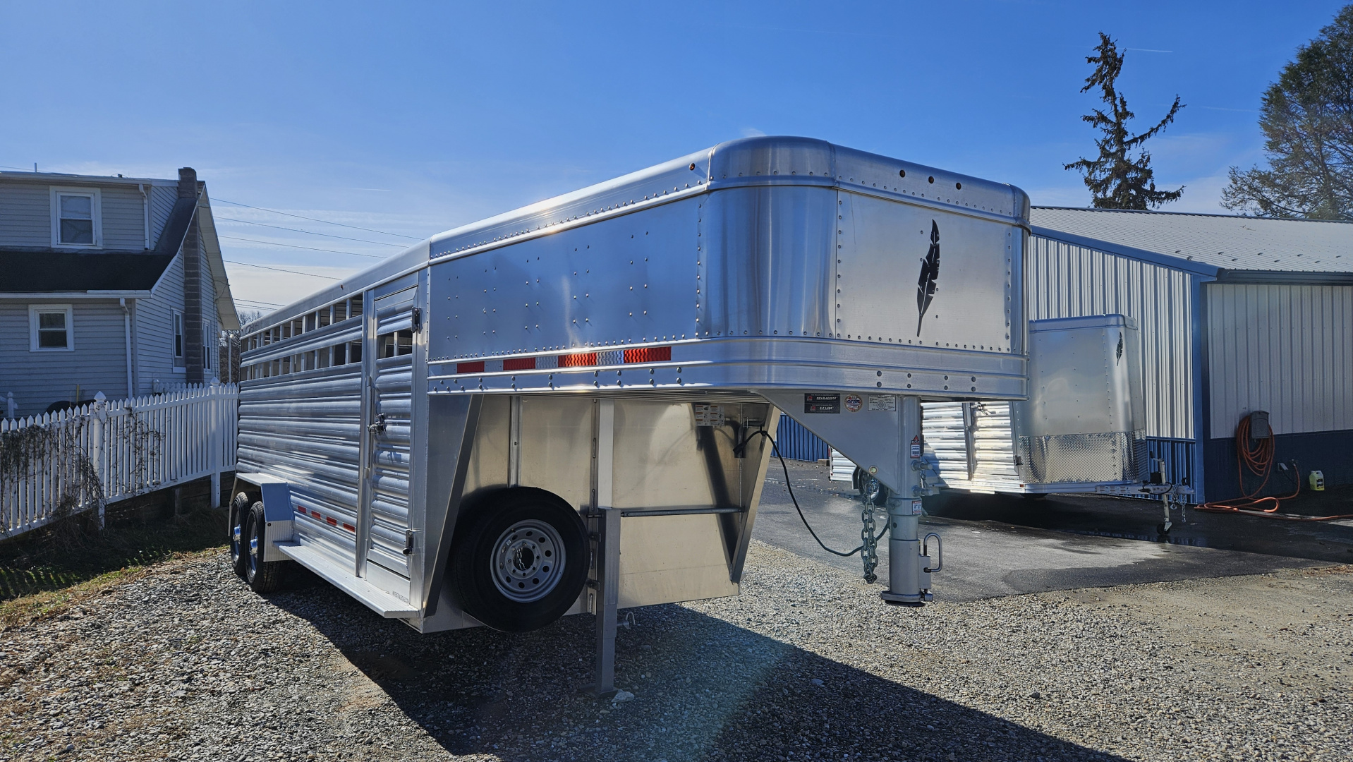 New 2026 Featherlite Trailers GOOSENECK 8127 7X20TA Stock / Stock Combo Trailer