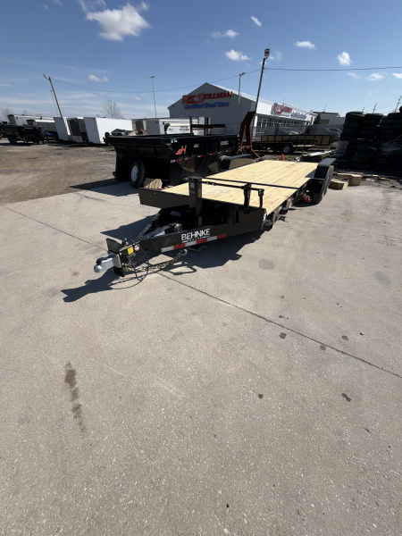 New 2026 Behnke TBCT2216ET Tilt Trailer 83X22 TA PARTIAL TILT (GVW:16000) BLACK