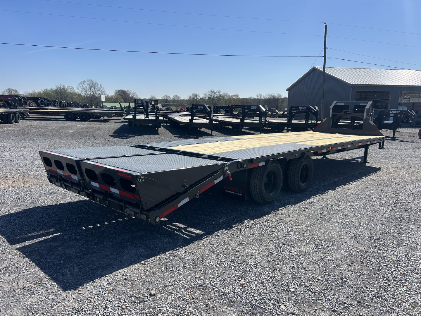New 2026 MAXXD Gooseneck Flatbed Trailer | 102" x 30' 25K GVWR
