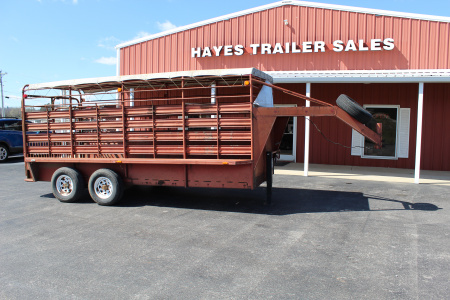 Used 1990 WW GOOSENECK Stock / Stock Combo Trailer