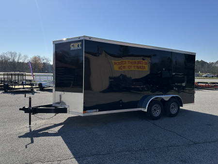 New 2026 COVERED WAGON 7X16 TANDEM AXLE ENCLOSED TRAILER WITH POLYCORE EXTERIOR
