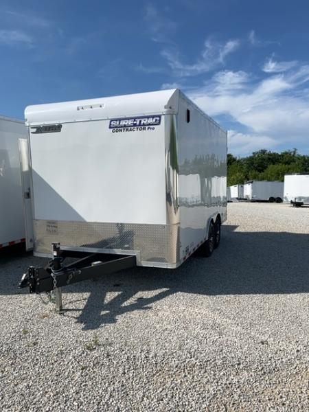 New 2026 Sure-Trac 8.5 x 16 14K Contractor Pro Double Rear Door Cargo / Enclosed Trailer