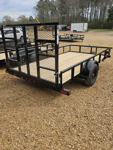 New 2025 Top Hat 6'5''x12' Single Axle Pipe top Utility Trailer