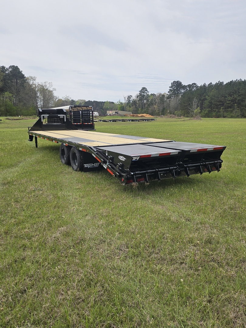 New 2026 Top Hat 102"X30' Gooseneck, 2 Jumbo Ramps Flatbed Trailer