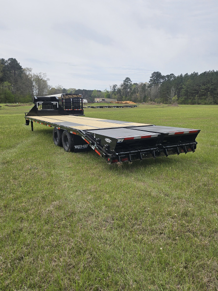 New 2026 Top Hat 102"X30' Gooseneck, 2 Jumbo Ramps Flatbed Trailer