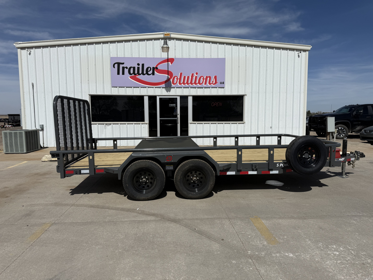 New 2026 Buckshot MFG 16" X 83" With Toolbox Utility Trailer