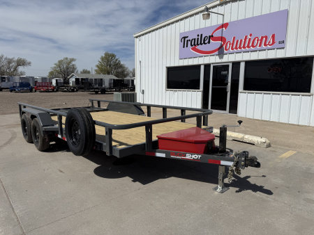 New 2026 Buckshot MFG 16" X 83" With Toolbox Utility Trailer