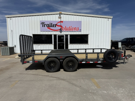 New 2026 Buckshot MFG 16" X 83" With Toolbox Utility Trailer