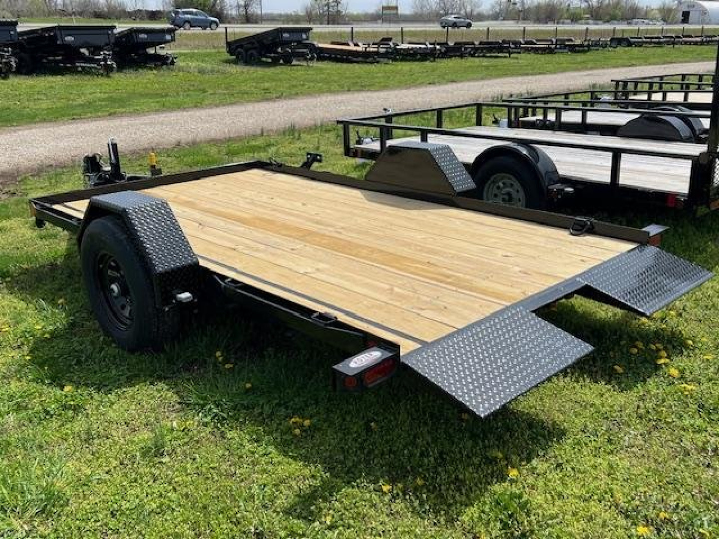 New 2026 Liberty 7K SINGLE AXLE TILT AWF Utility Trailer