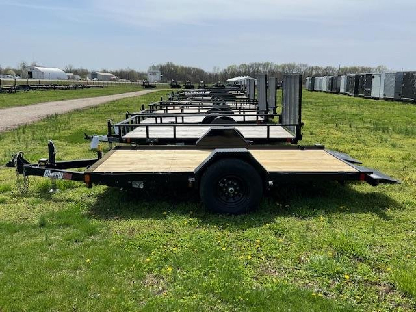 New 2026 Liberty 7K SINGLE AXLE TILT AWF Utility Trailer
