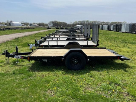 New 2026 Liberty 7K SINGLE AXLE TILT AWF Utility Trailer