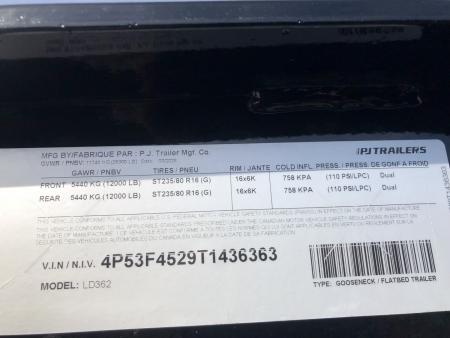 New 2026 PJ Trailers LD36GN Flatbed Trailer