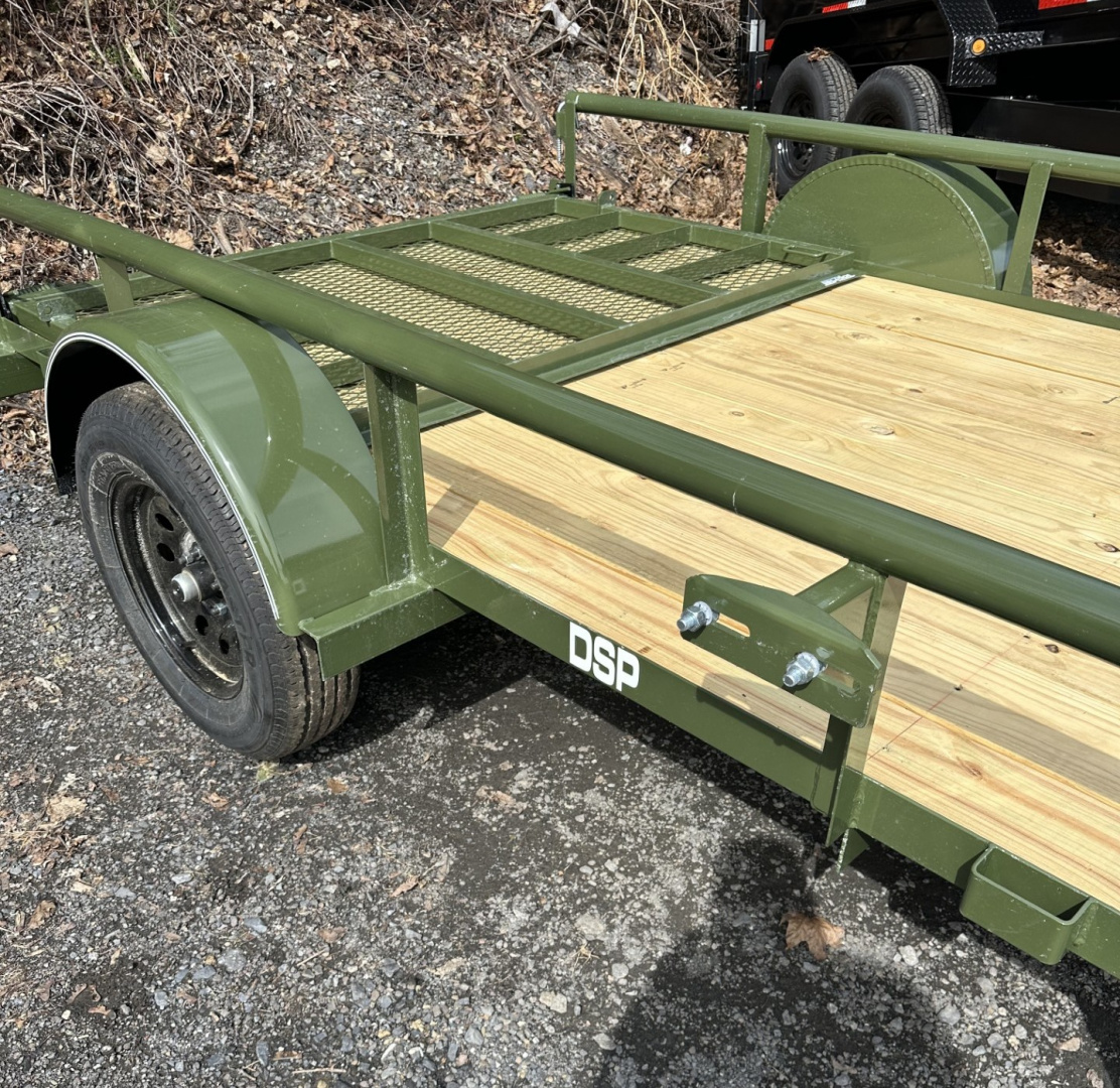 New 2026 Top Hat 6.5X10 Utility Trailer W/PIPE RAIL