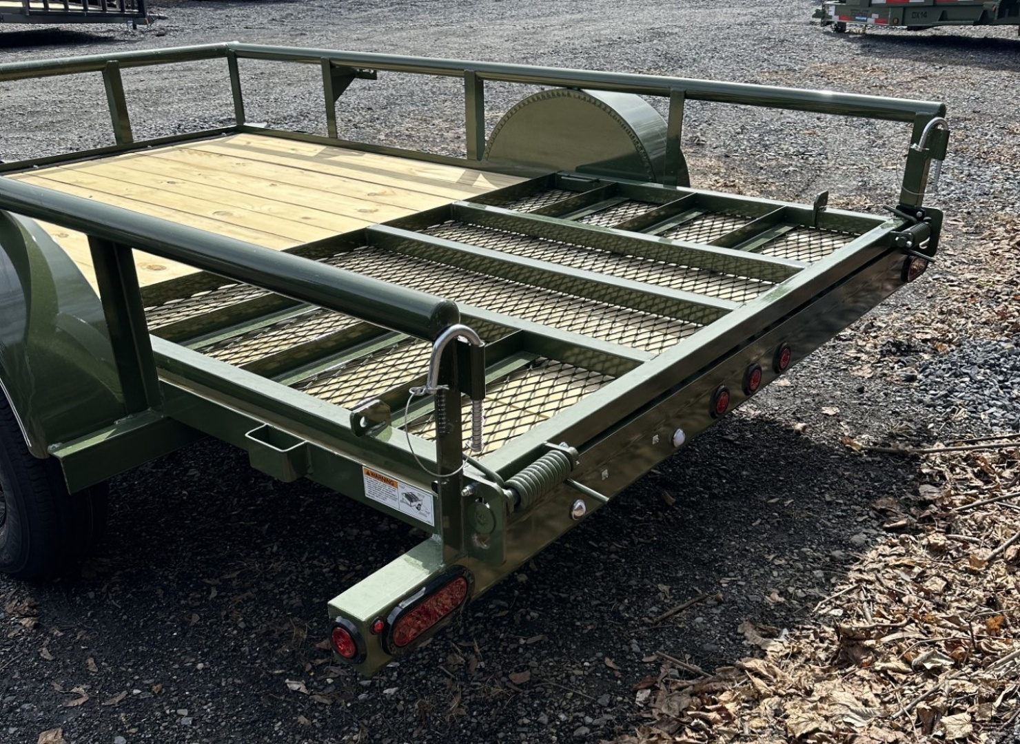 New 2026 Top Hat 6.5X10 Utility Trailer W/PIPE RAIL