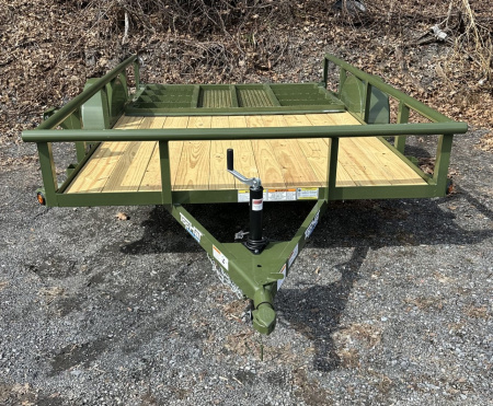 New 2026 Top Hat 6.5X10 Utility Trailer W/PIPE RAIL