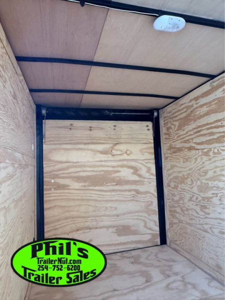 New 6X12 Cargo / Enclosed Trailer UPGRADED .080 SCREWLESS EXTERIOR, REAR WING, ALUMINUM WHEELS & BRAKE AXLE!