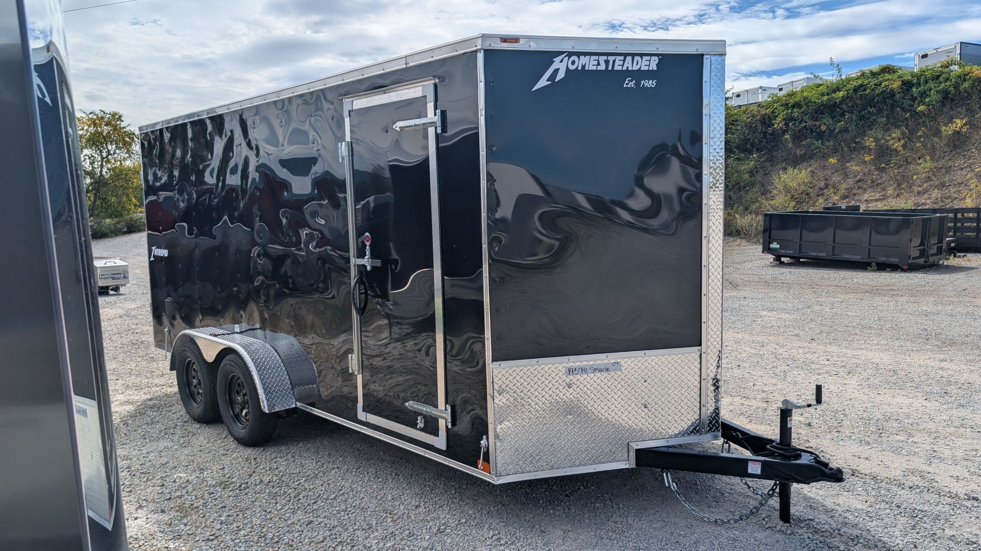 New 2026 Homesteader 7x16 Intrepid V-Nose Cargo Trailer w/ Barn Doors