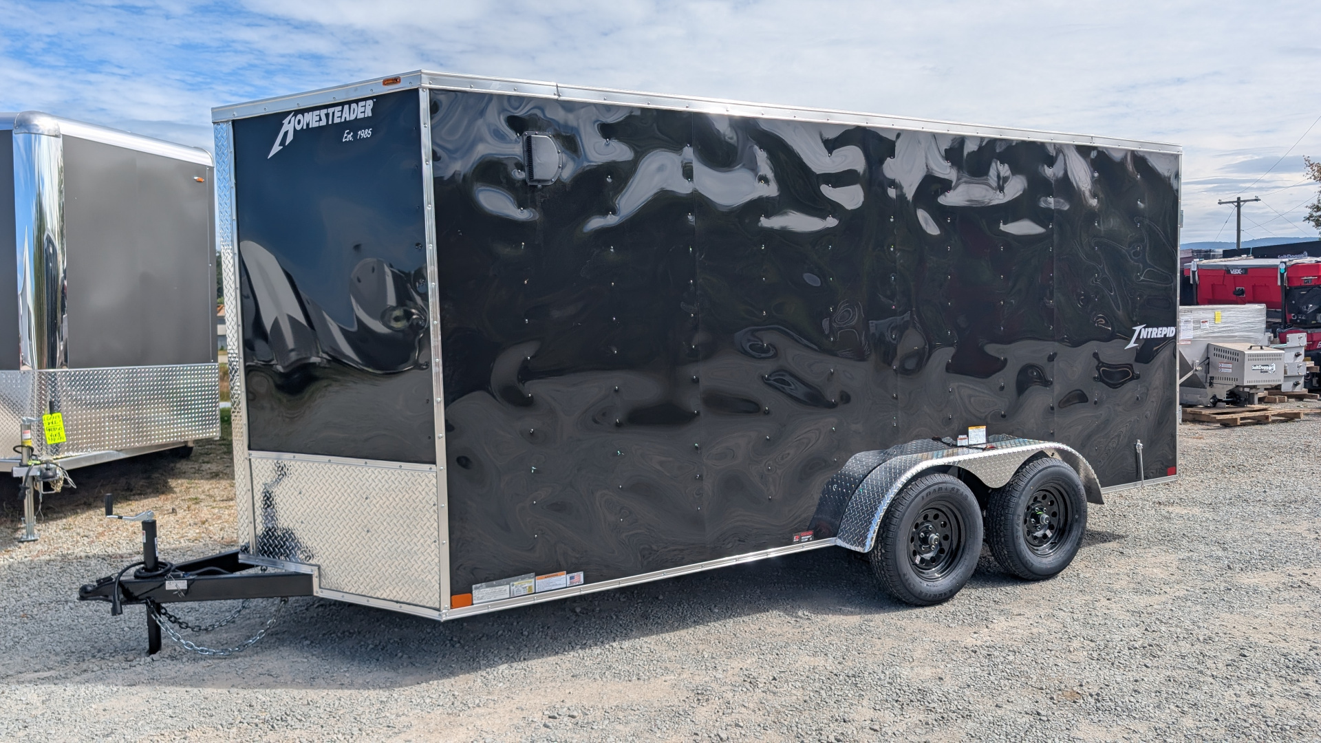 New 2026 Homesteader 7x16 Intrepid V-Nose Cargo Trailer w/ Barn Doors