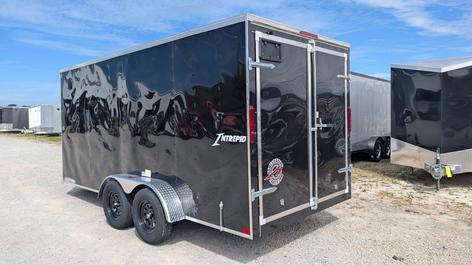 New 2026 Homesteader 7x16 Intrepid V-Nose Cargo Trailer w/ Barn Doors