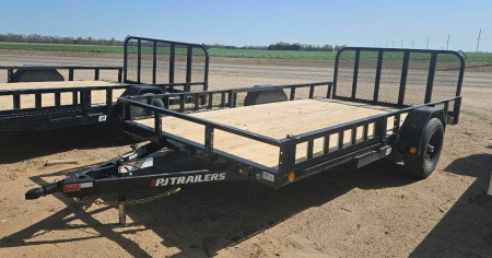 New 2026 PJ TRAILERS 14' x 83 in. Single 5200# Axle Channel Utility Trailer